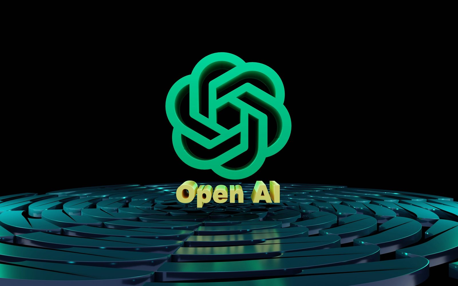 Info Tech Blogs 1 a circular maze with the words open ai on it